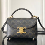 Celine Teen Nino Bag In Triomphe Canvas Coffee